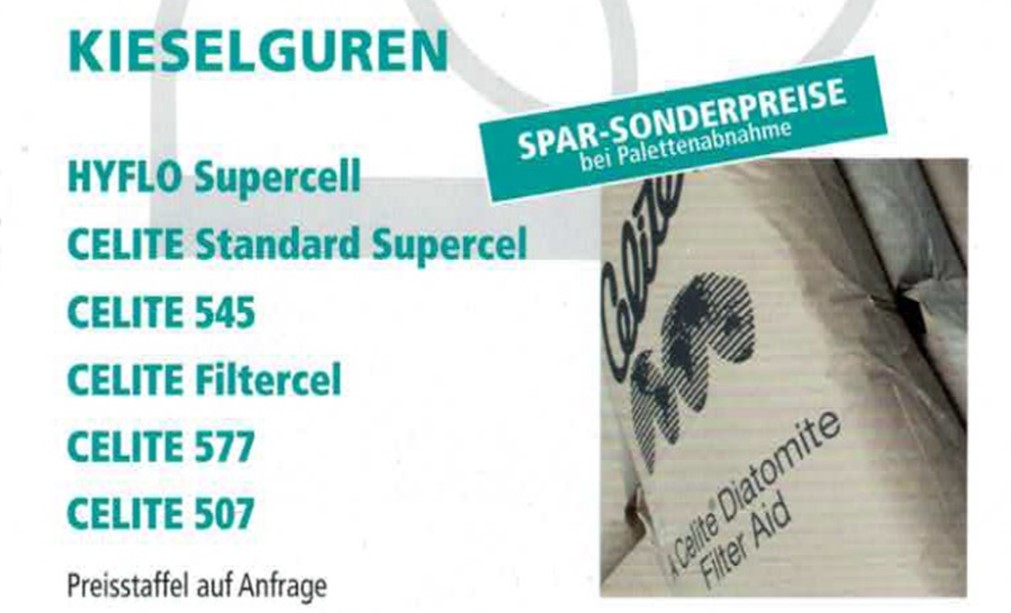 Kieselgur (Filtrationsbedarf)