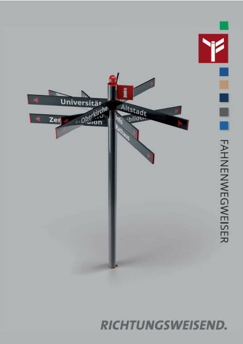 Fahnenwegweiser-System