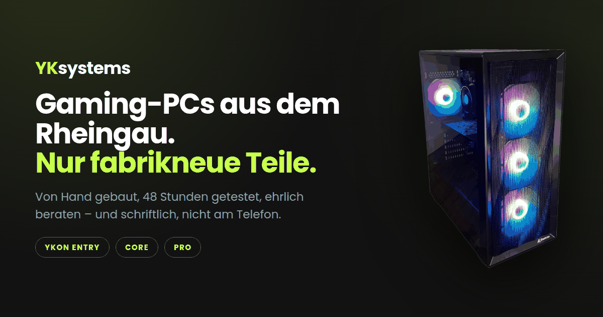 YKsystems – Fertigung