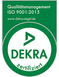 ISO 9001:2015-Zertifizierung durch DEKRA