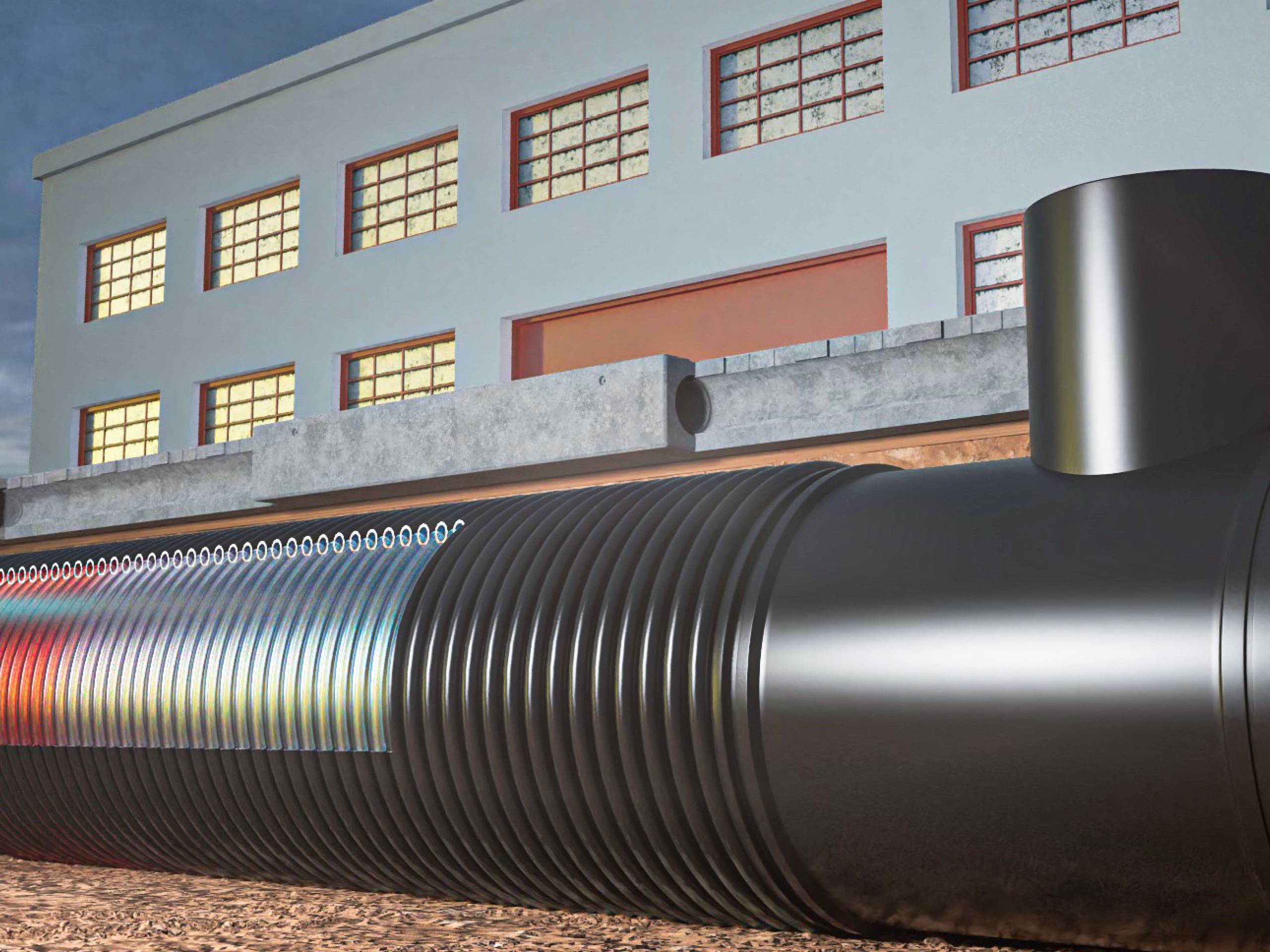 THERMTANK Stauraumbauwerk