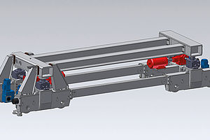 Transportwagen für Blechstapel (Nutzlast 150 t)