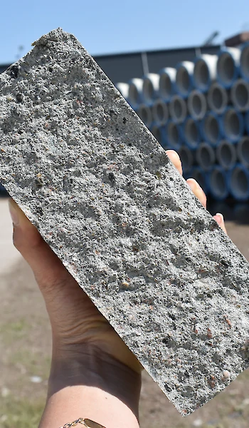 Recycelte Zuschläge für Beton