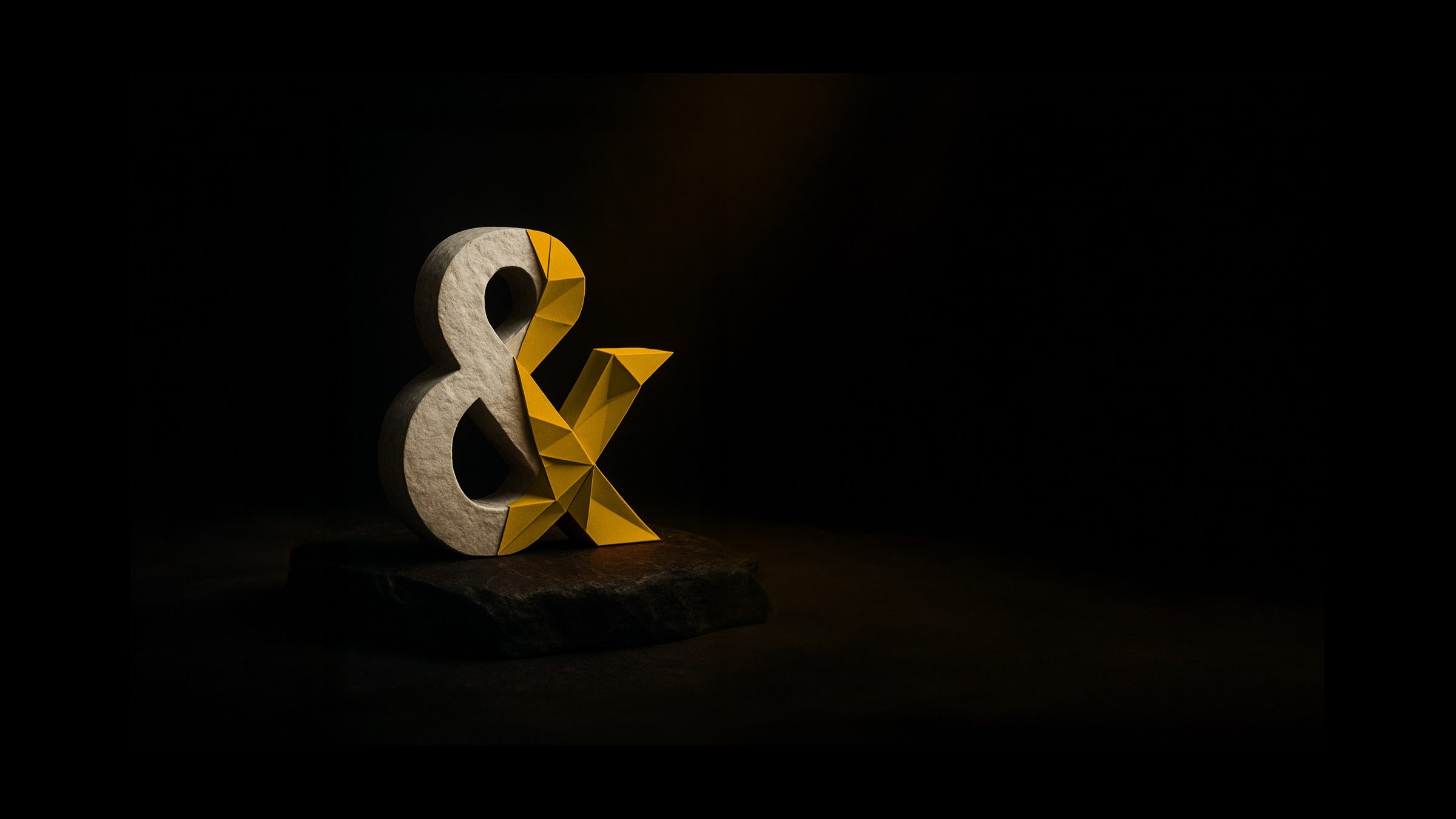 Keyvisual: Skulptur eines &-Zeichens