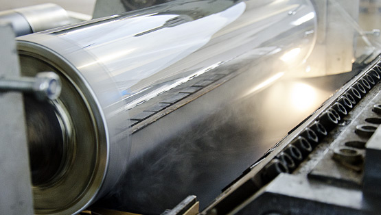 Produktion der Folien- und Plattenextrusion