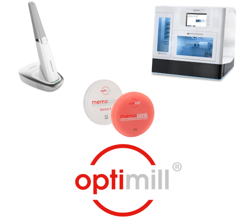 Intraoralscanner und Dentalfräsmaschine im Labor-Setup