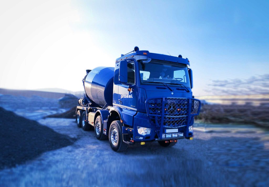 Transportbeton-Lieferung per Lkw