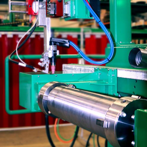 Automatisierte Schweißmaschine in der Produktion