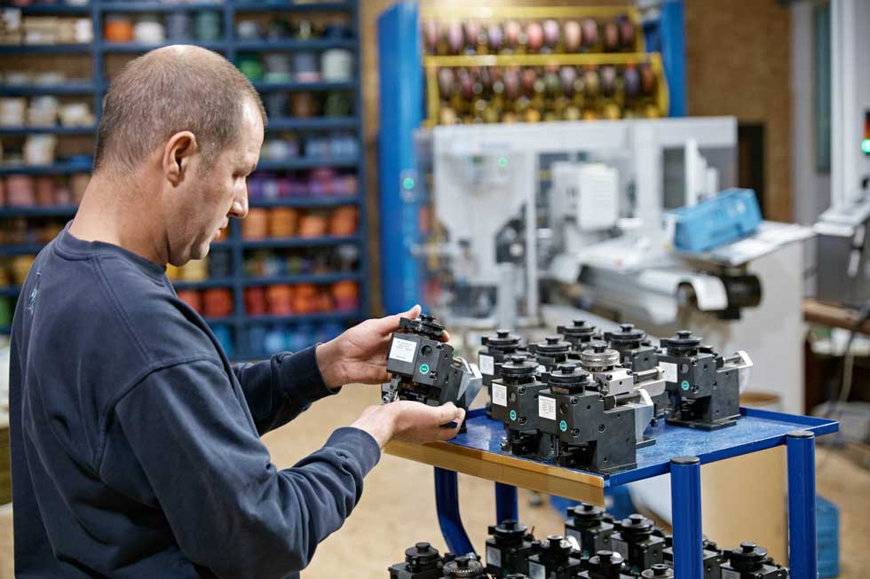 Quality inspection on a machine