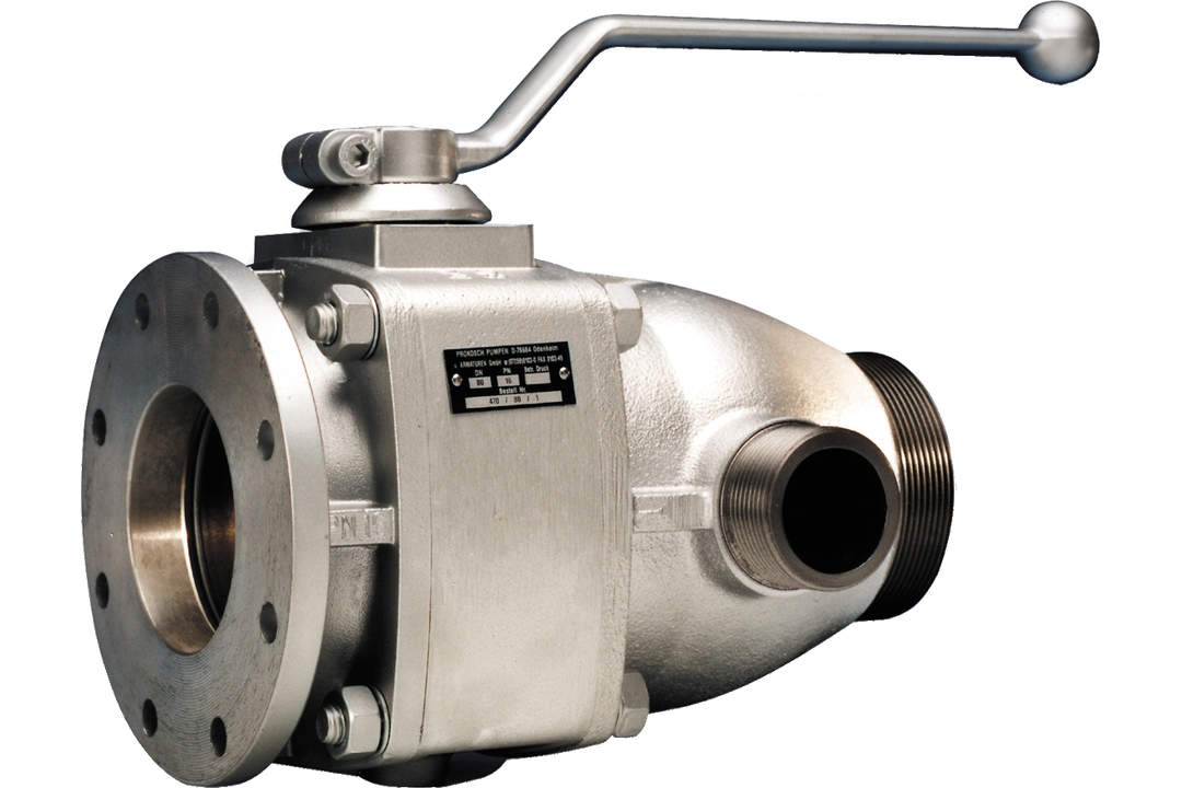 Ball valve with conveying flow accelerator model 470