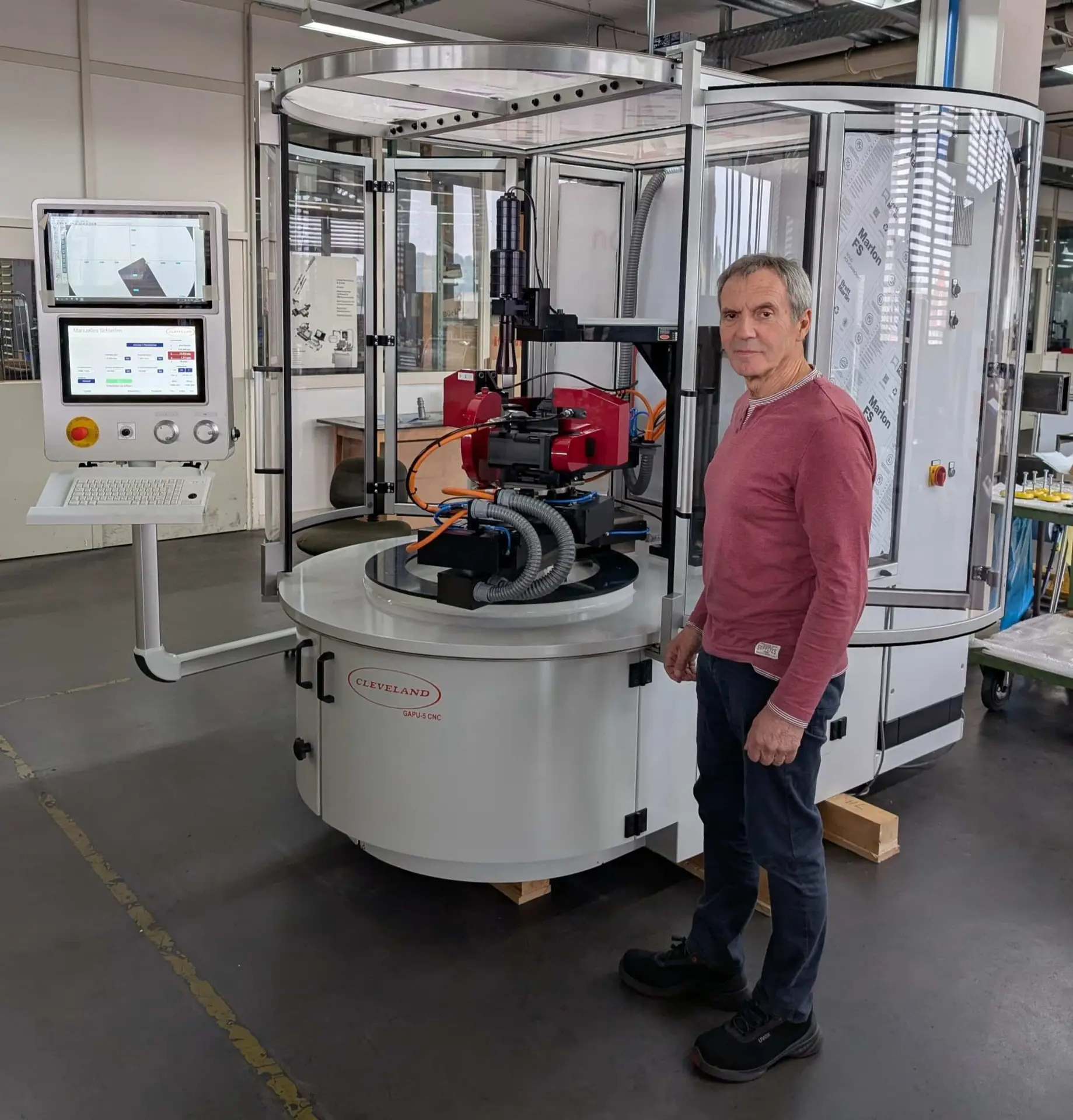 Abrichtmaschine Cleveland Lineartechnik