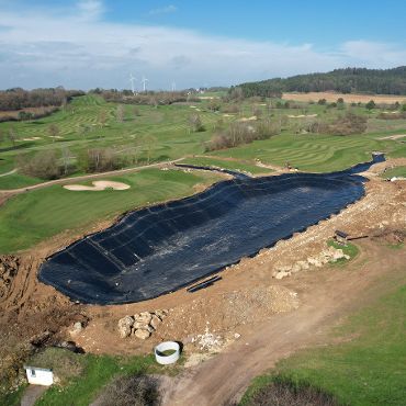 Teichabdichtung Golfplatz Habsberg