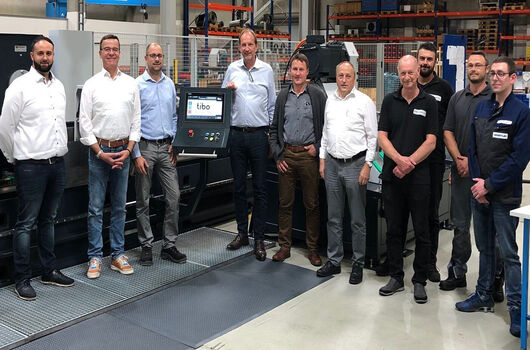 Neue Tiefbohrmaschine TIBO in der Tiefbohrabteilung, 2024