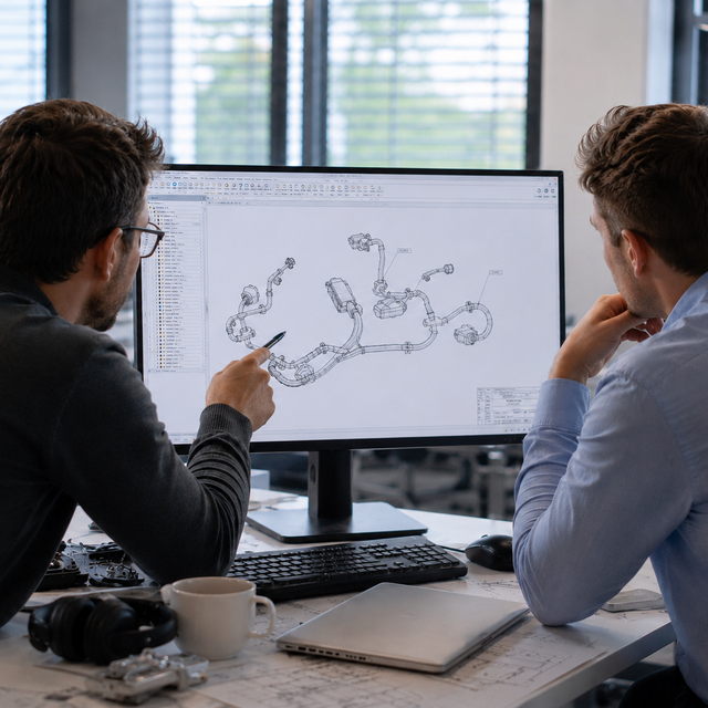 Yazaki Ingenieure bei der Entwicklung von Mobilitätslösungen