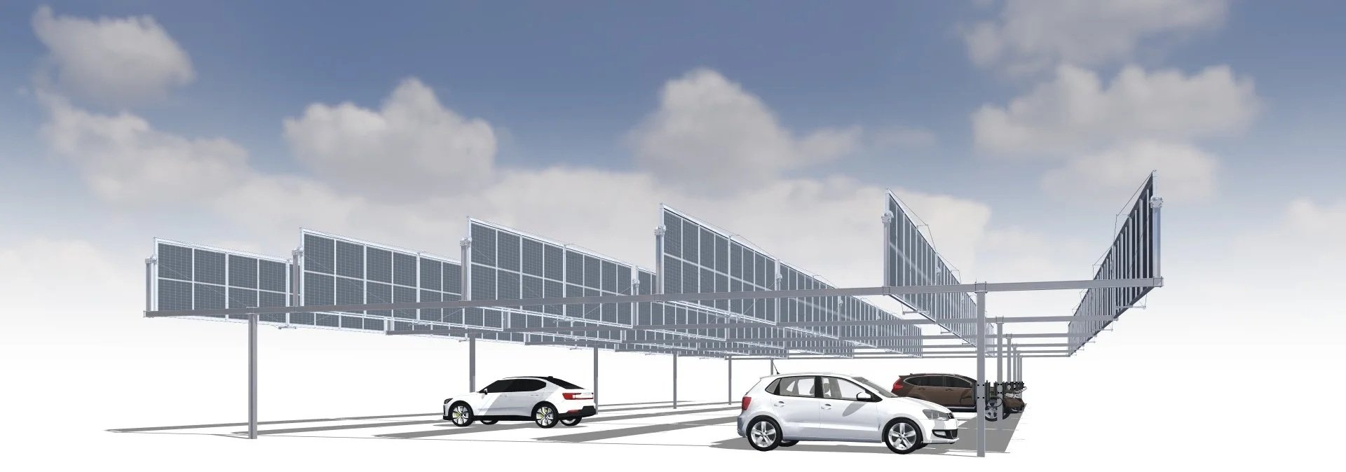 PV-Canopée für Parkplätze