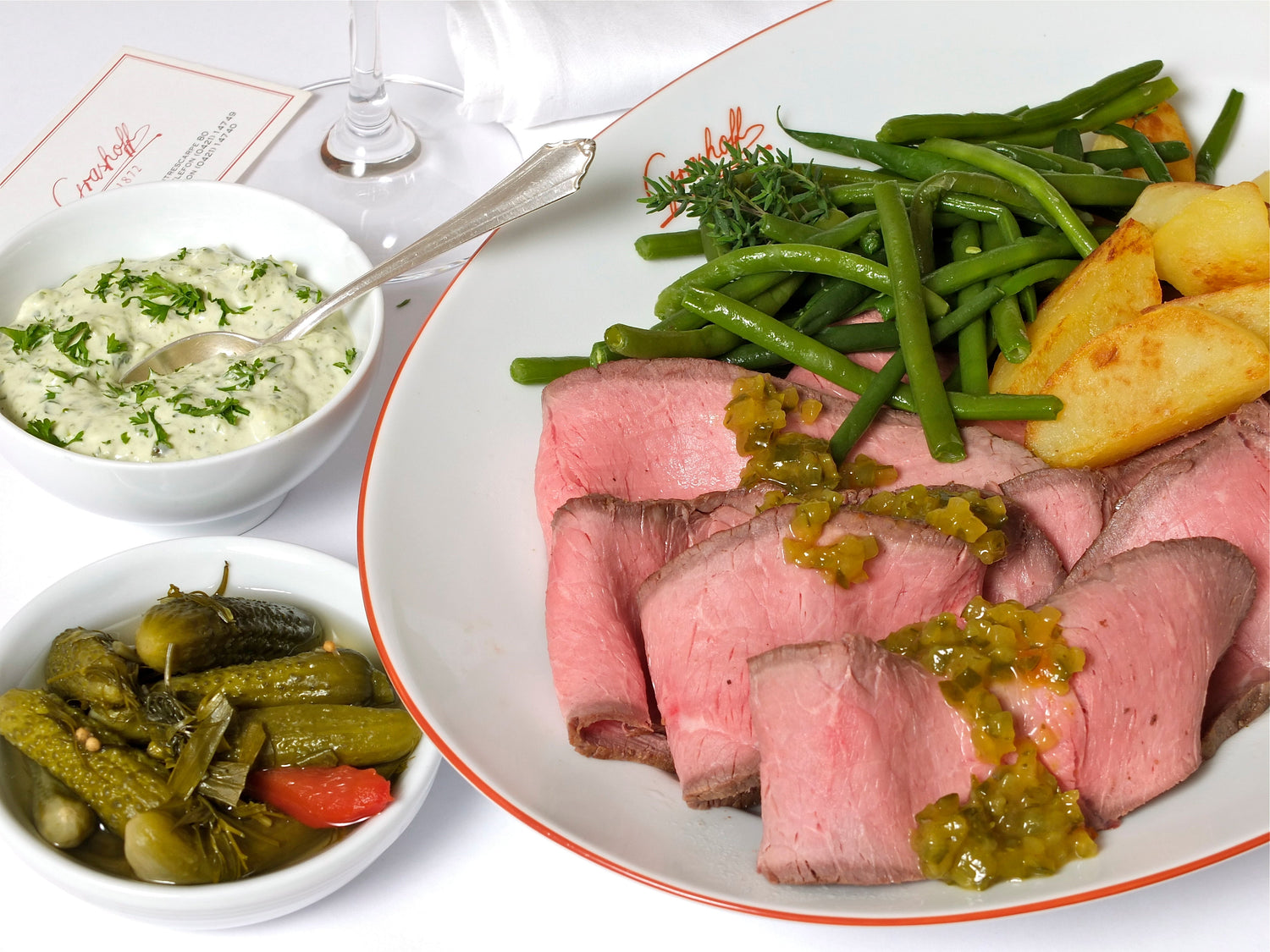 Gurken-Relish zu Roastbeef