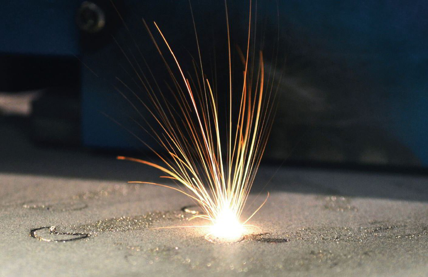 Laserstrahl beim 3D-Metalldruck