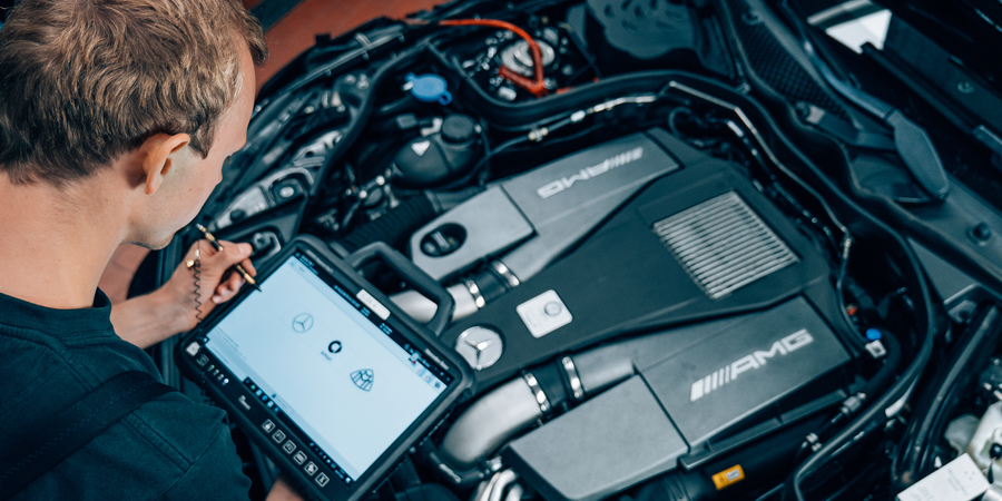 Diagnose an Mercedes-AMG Motor