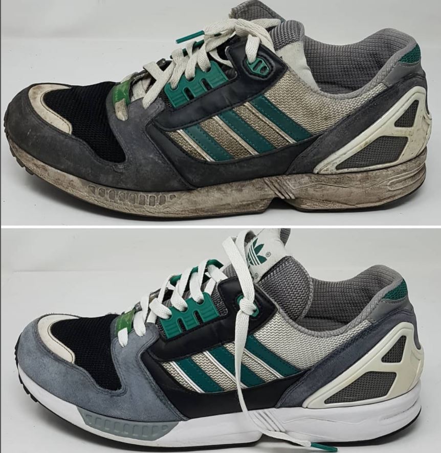 Adidas Mita – Restaurierung vorher/nachher