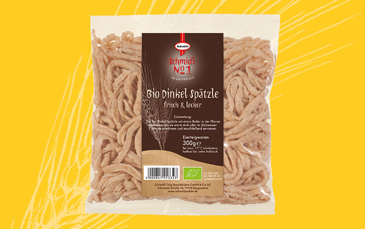 Frische Bio Dinkel Spätzle