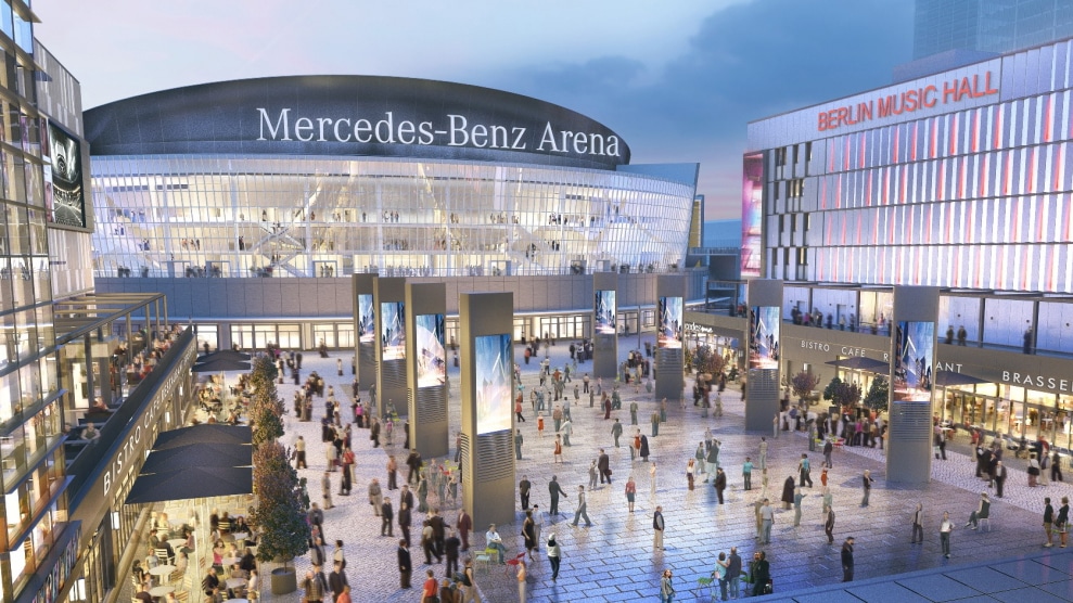 LED-Mega-Screens Mercedes Platz Berlin