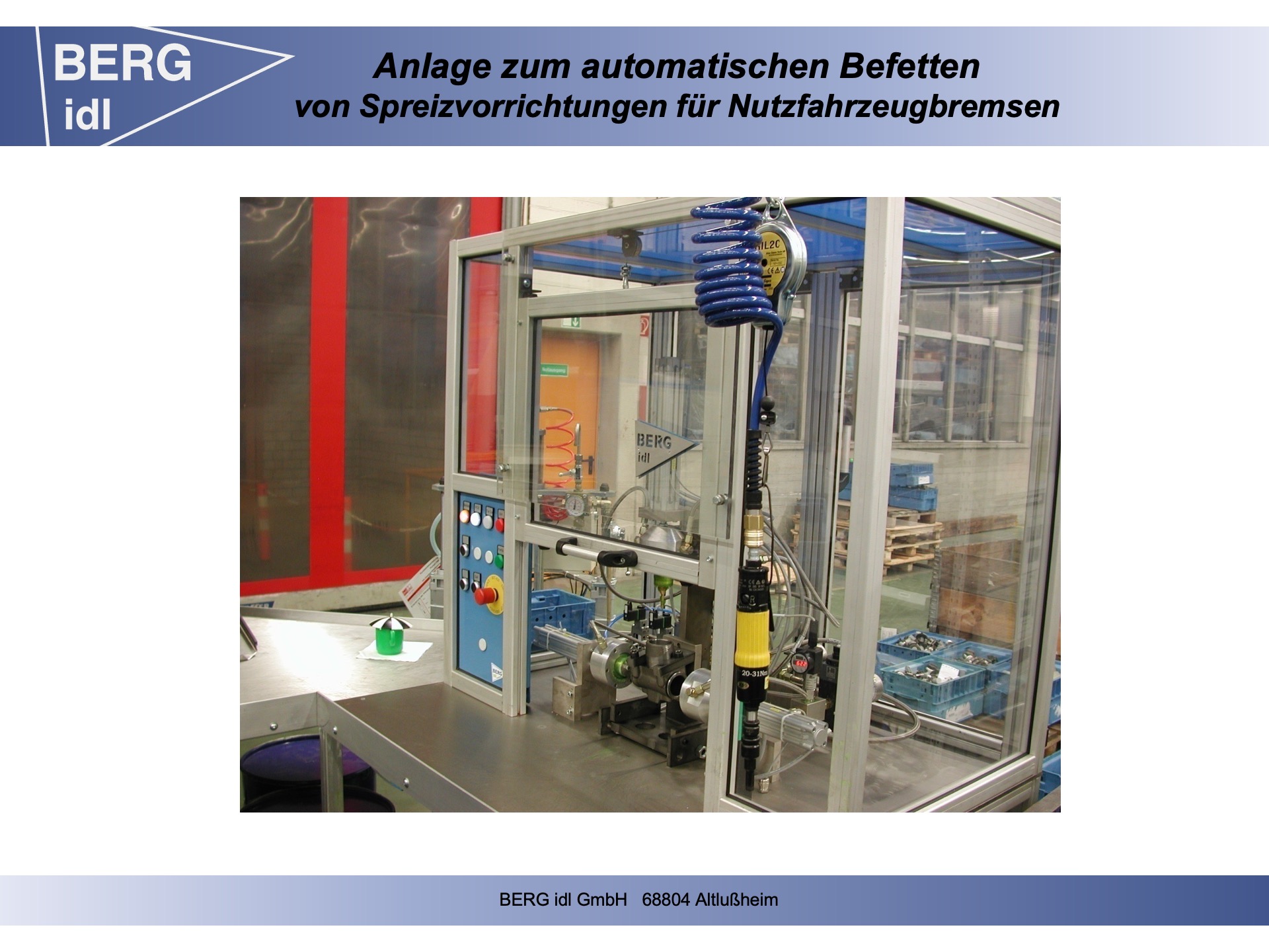 Automatische Befettungsanlage für Spreizvorrichtungen für Nutzfahrzeugbremsen