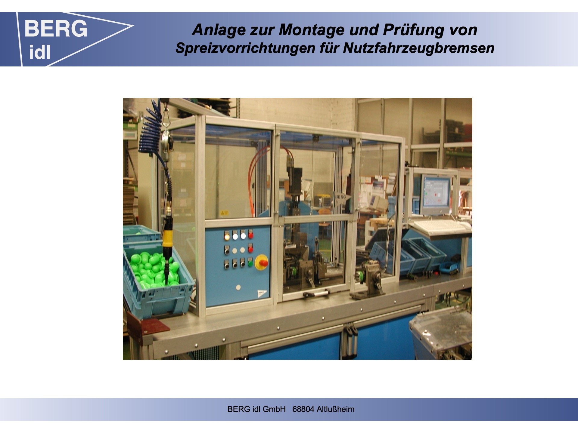 Montage- und Prüfanlage für Spreizvorrichtungen von Nutzfahrzeugbremsen