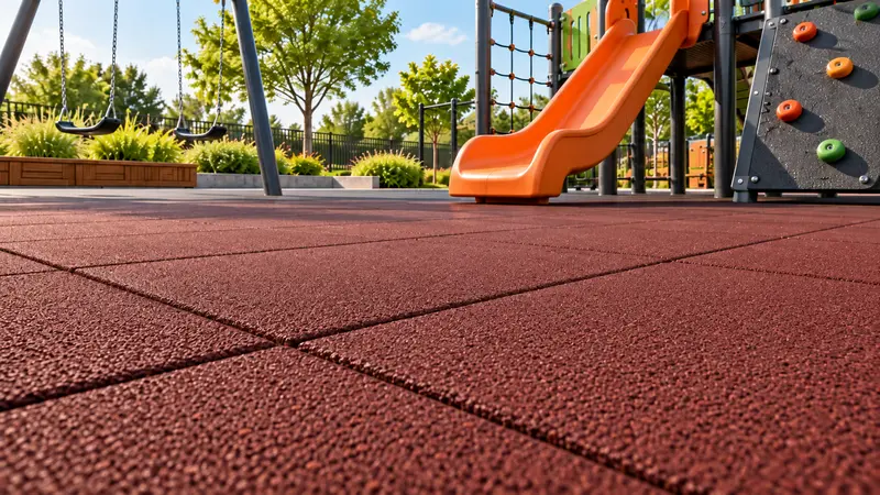 Gummikacheln für Kinderspielplätze