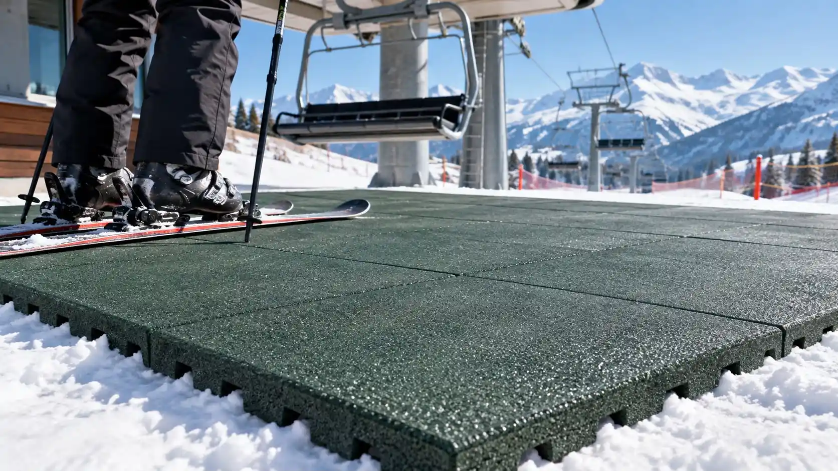 Bodenbelag für Wintersportanlagen