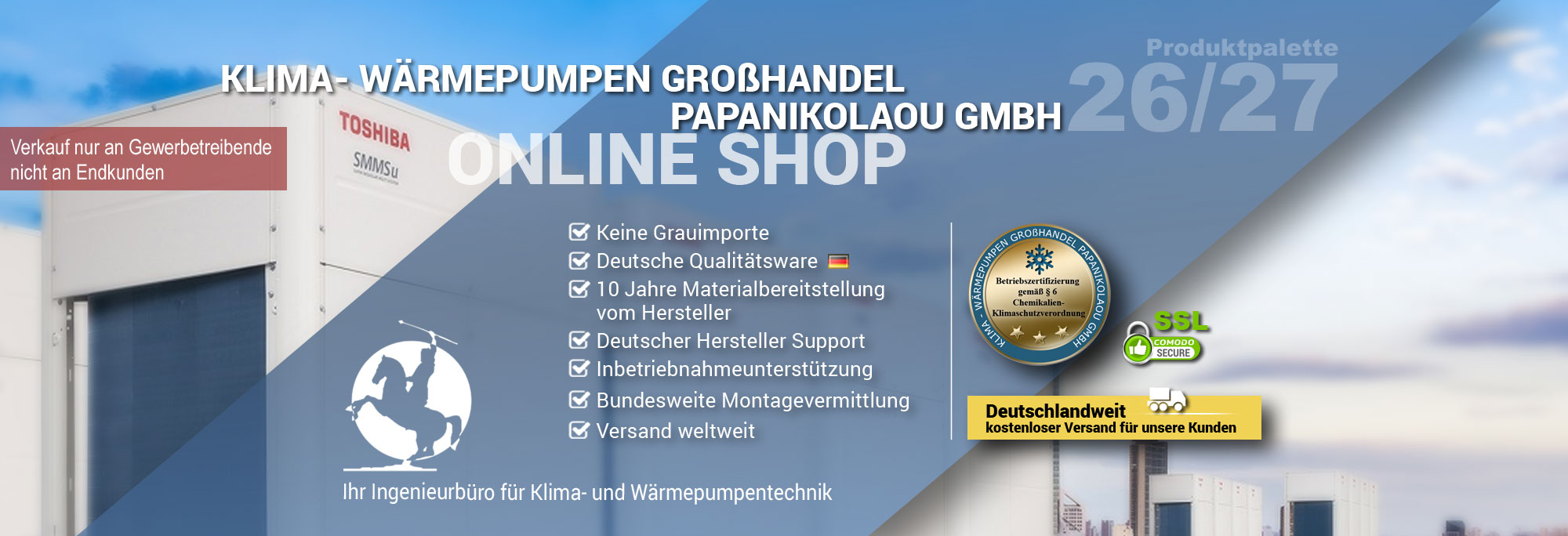 Samsung Klimageräte im Angebot des Fachgroßhandels