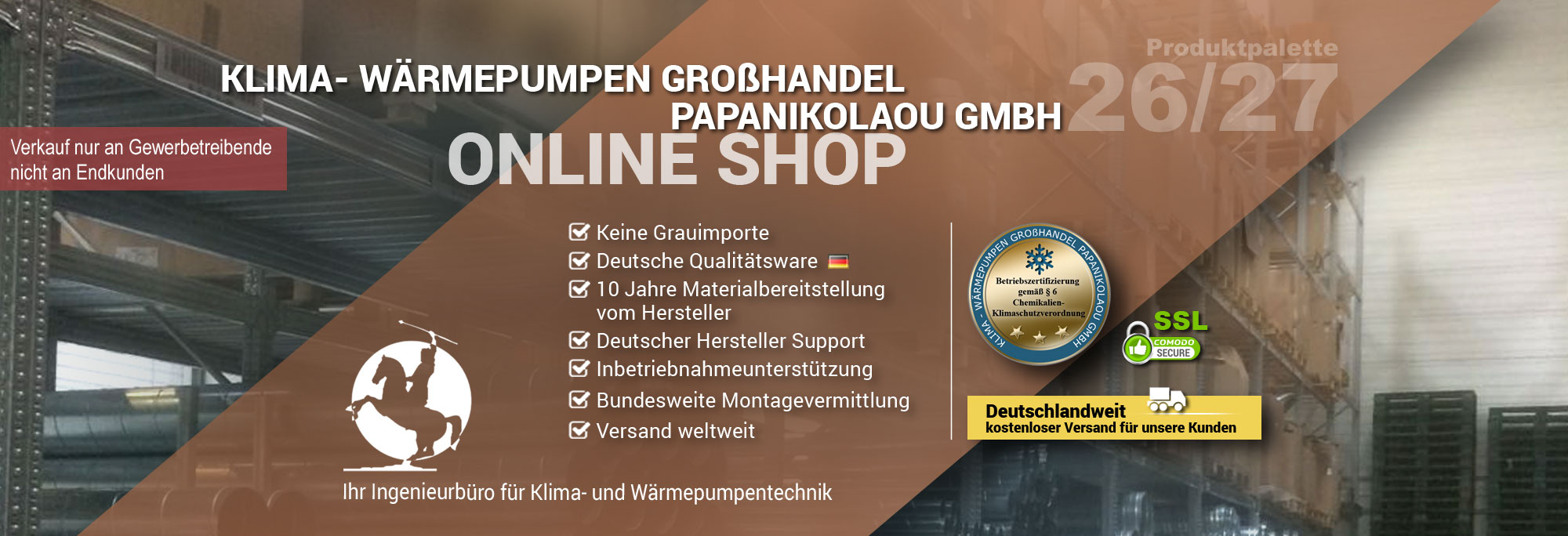 Produkte namhafter Hersteller im Sortiment
