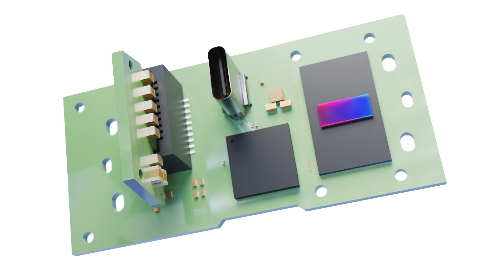 LiSSA PCB mit SPAD-Detektor