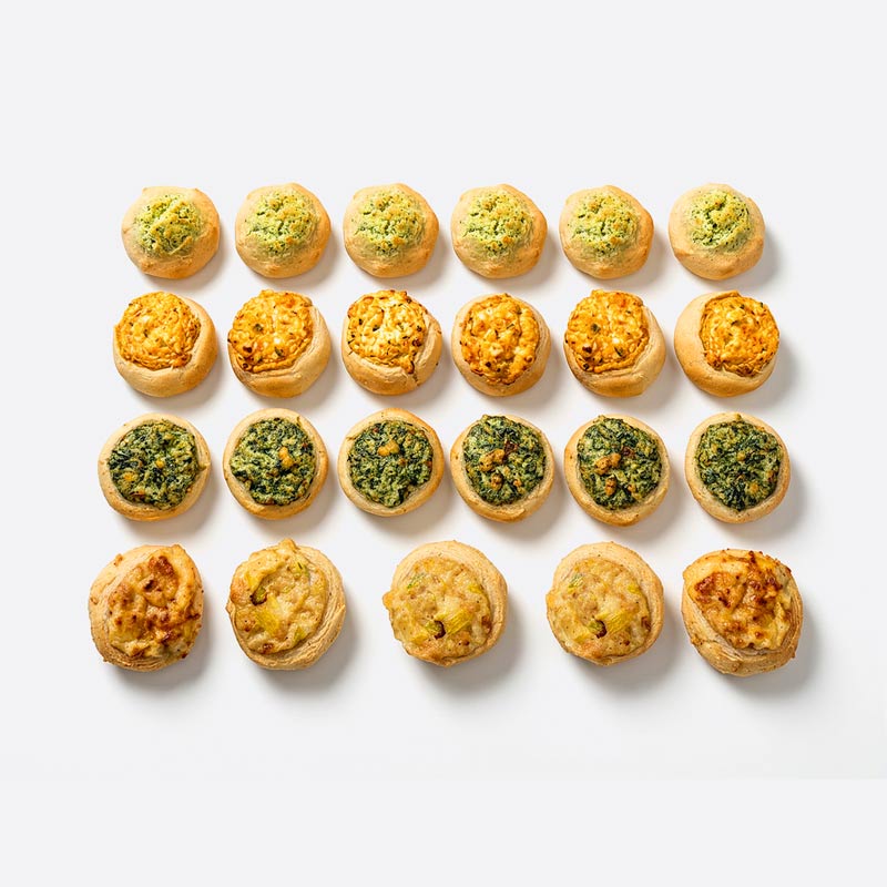 Platter of assorted savory pastries, 24 pieces