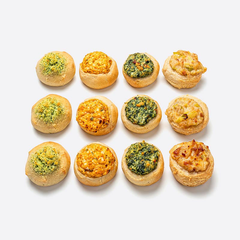 Platter of assorted savory pastries, 12 pieces