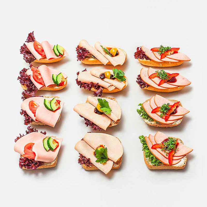 Meeting Platter C with assorted filled half rolls