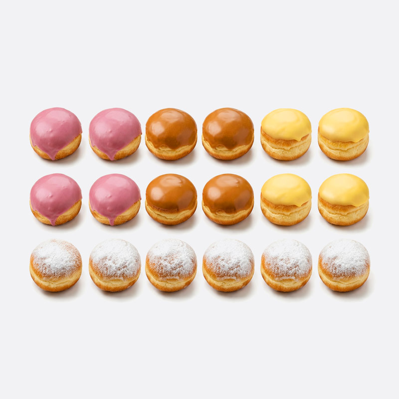 Mini Berliners, 18 pieces
