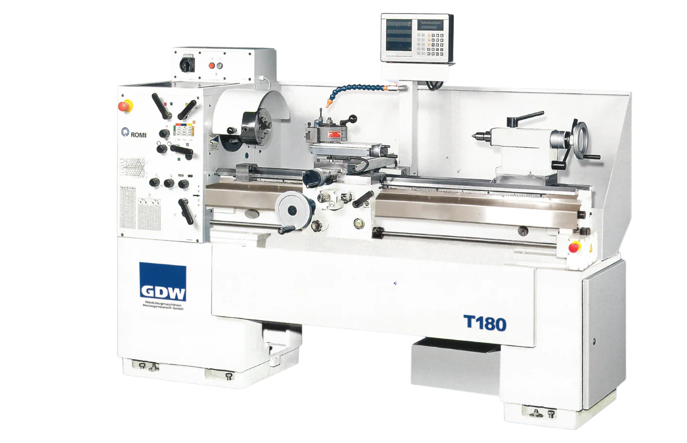 GDW-Drehmaschine T180 der Serie ROMI mit digitaler Positionsanzeige