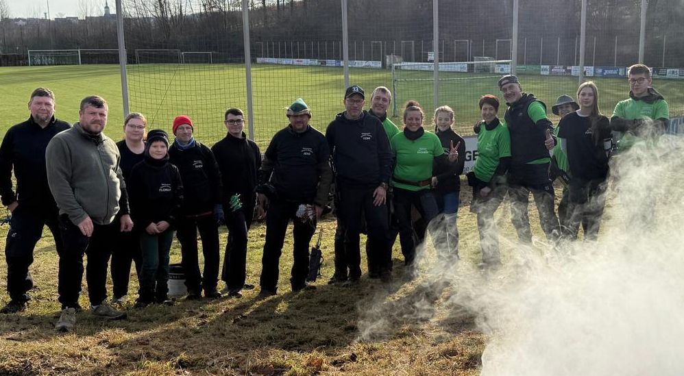 Baumpflanzchallenge auf dem Vereinsgelände