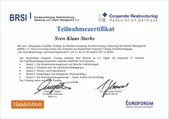 BRSI-Zertifikat 2012