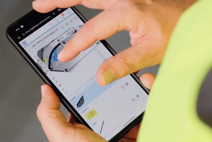 Mobile Bedienung einer Karten-App