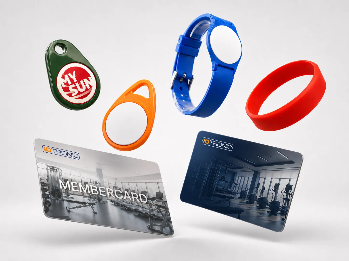 RFID-Armbänder, Anhänger und Karten