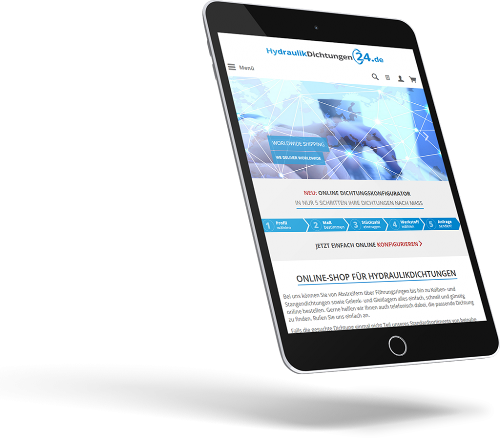 Ersatzteilsortiment im Online-Shop
