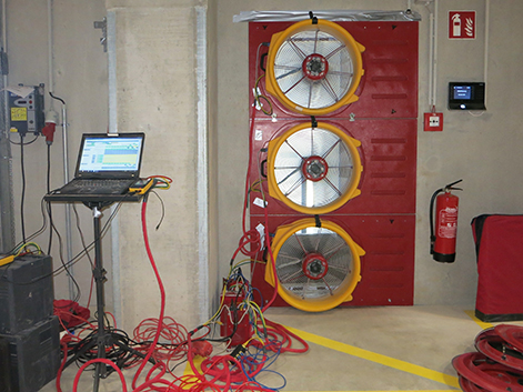 Blower-Door-Messung