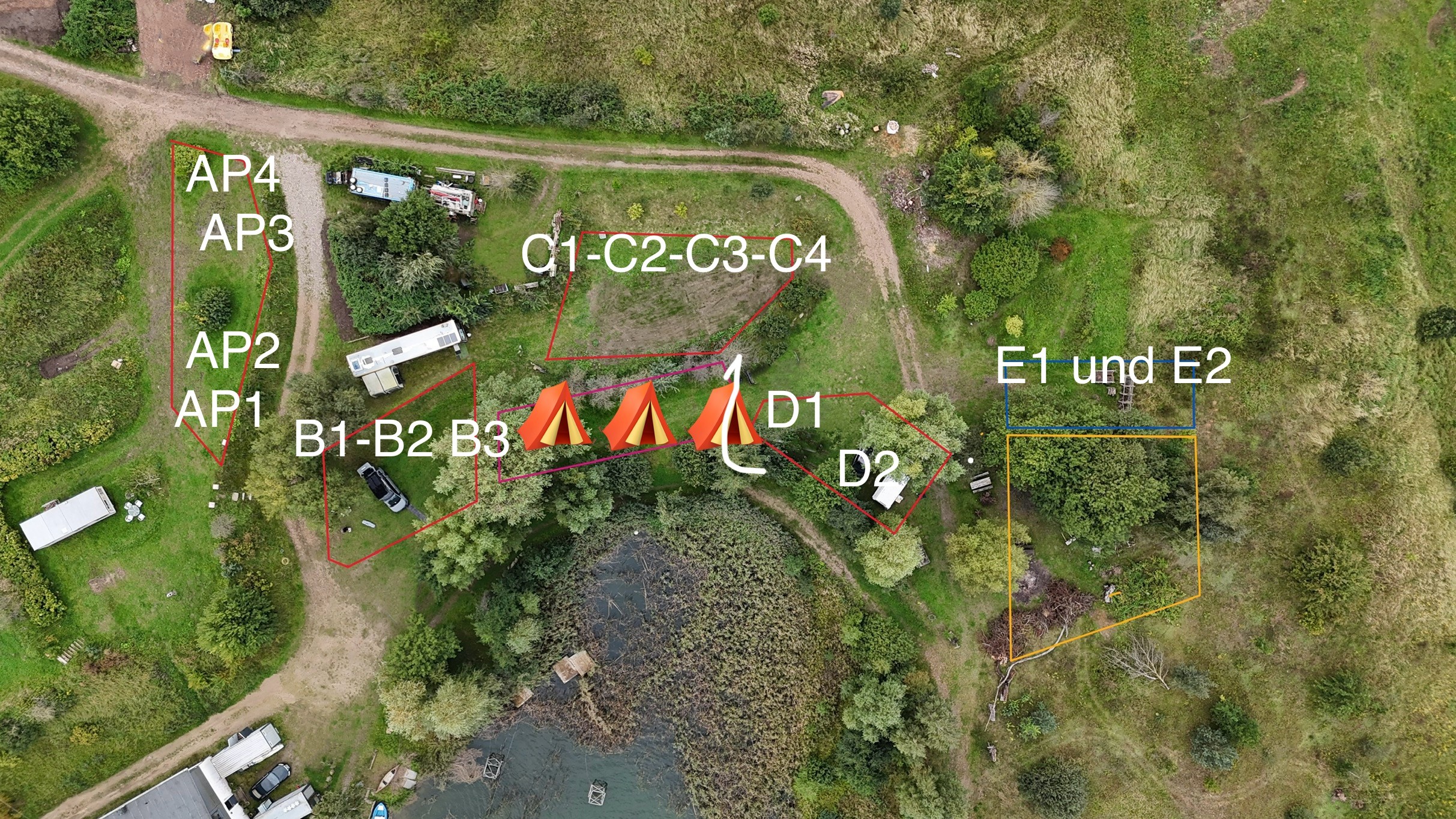Lageplan Camping