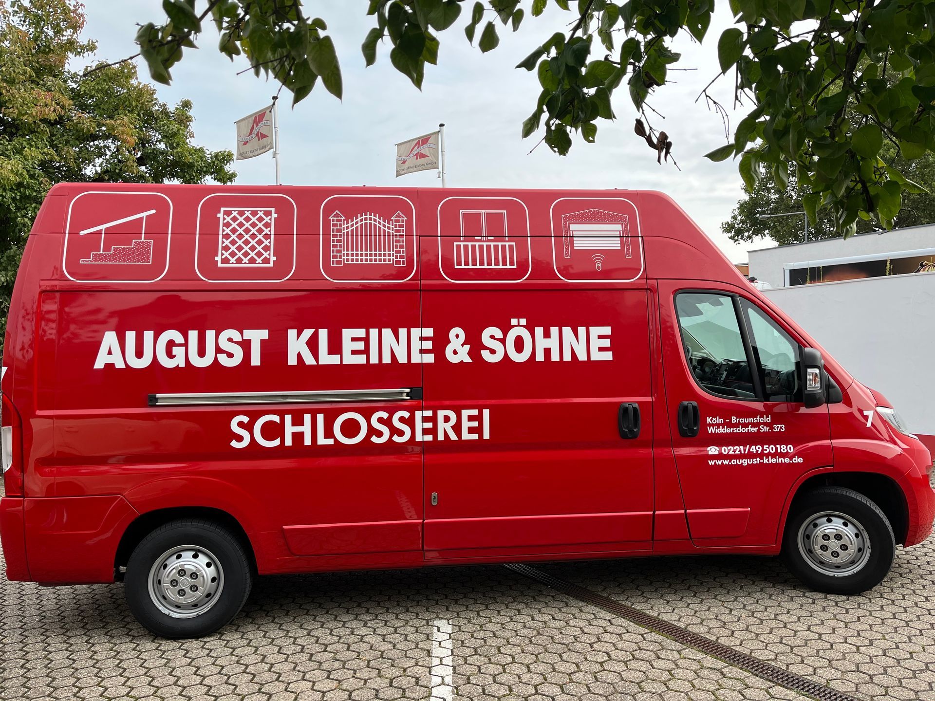 Kundendienst-Fahrzeug von August Kleine & Söhne