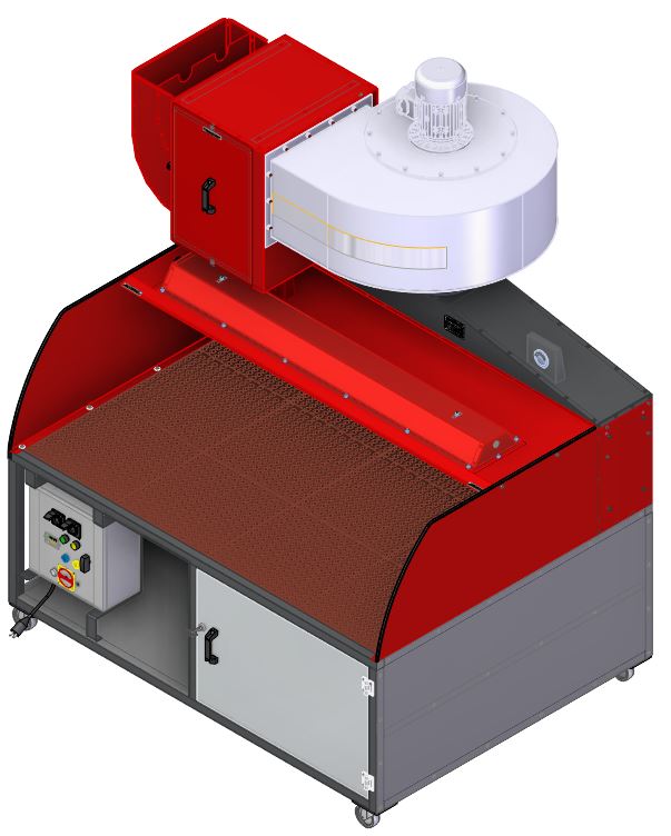 Prüftisch DAF 2000-1500 mit Absaugung