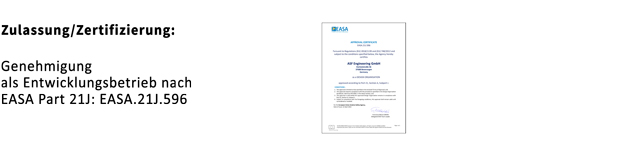 Design Organisation Approval nach EASA Part 21J: EASA.21J.596