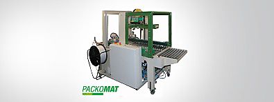 PACKO MAT Combi Klebe- und Umreifungsmaschine