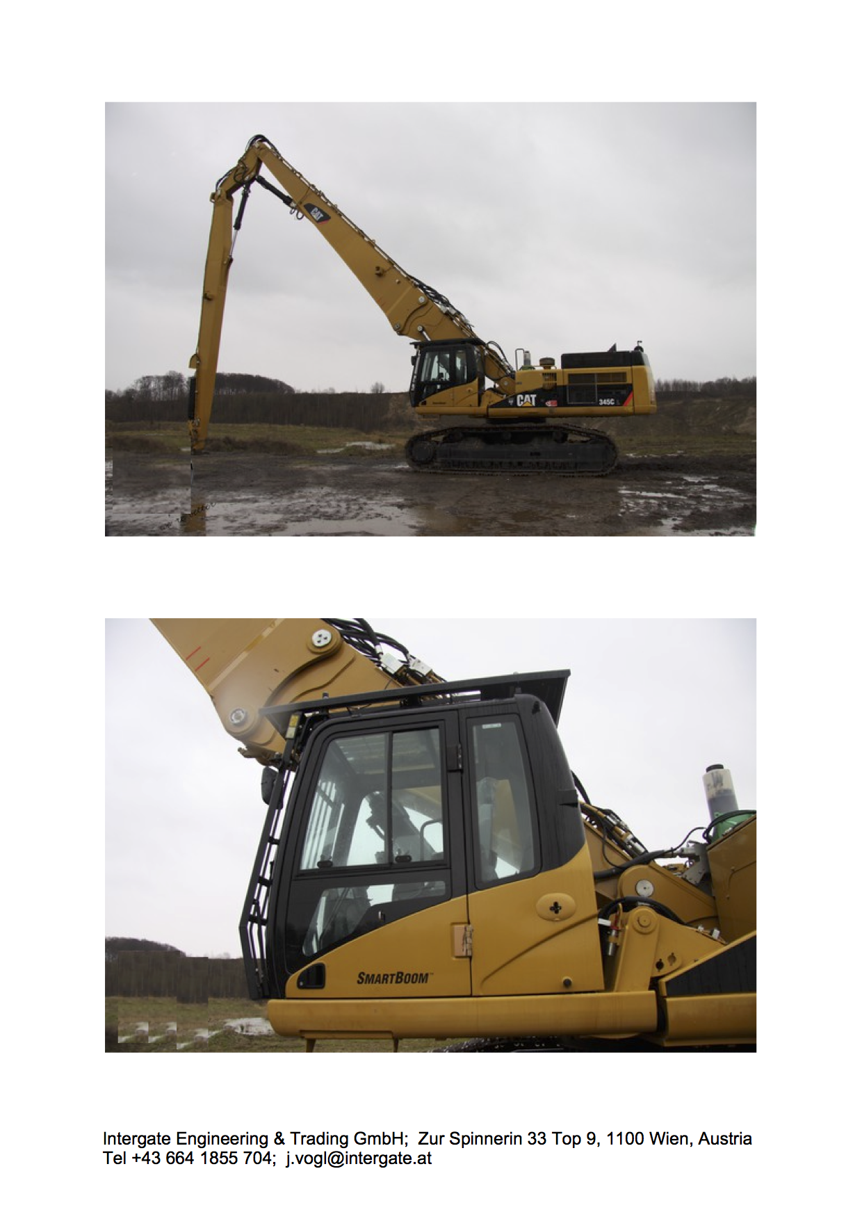 Kettenbagger Caterpillar 345 CL, Detail