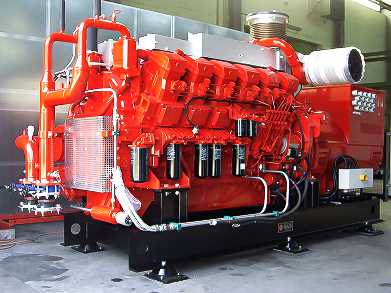 B6 1250 kVA mit Mitsubishi-Motoren